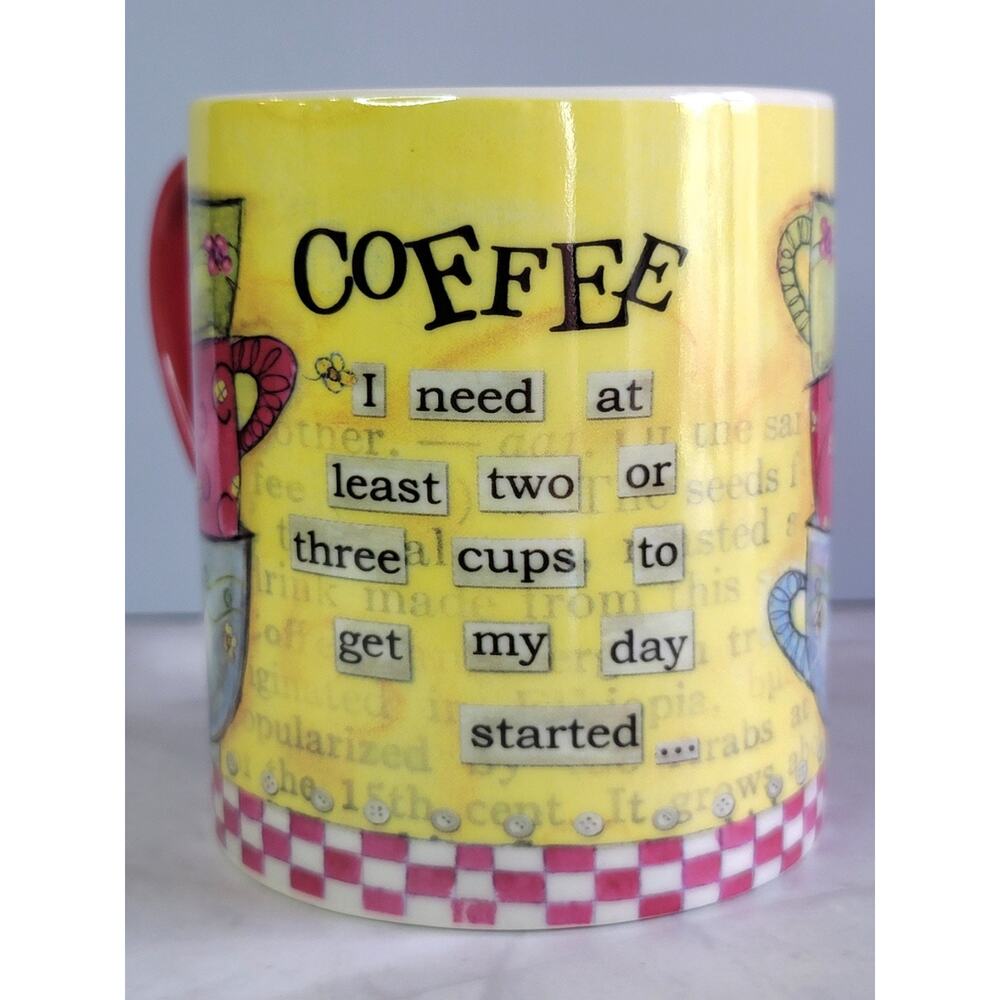 Lang Coffee Two or Three Cups Ceramic Mug with Artwork by Lisa Kaus 17oz 5001351 - Picture 6 of 10